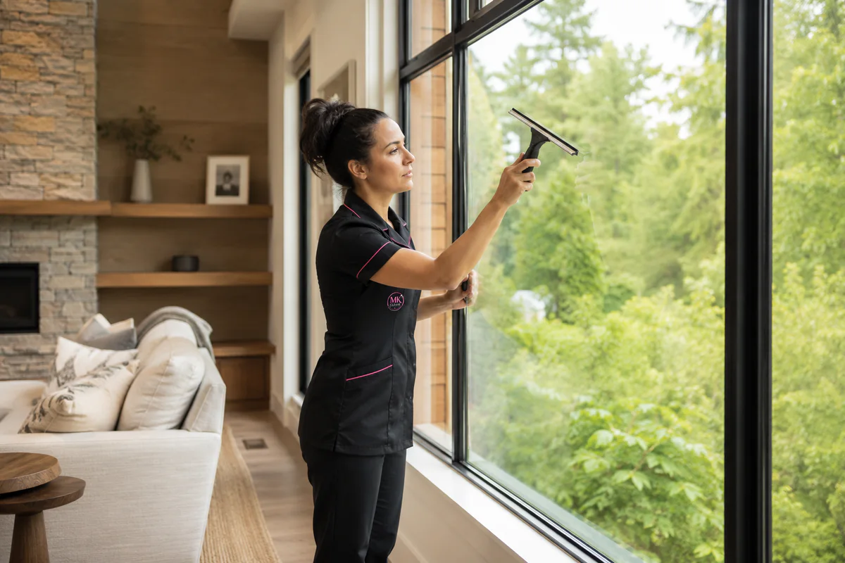 Professional interior residential window cleaning